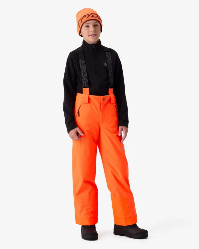 Spyder Propulsion skibukse barn fusion orange vanntett