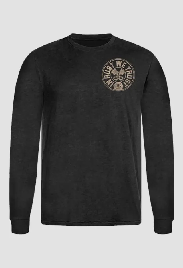 Rokker Trust Longsleeve Black langermet skjorte bomull