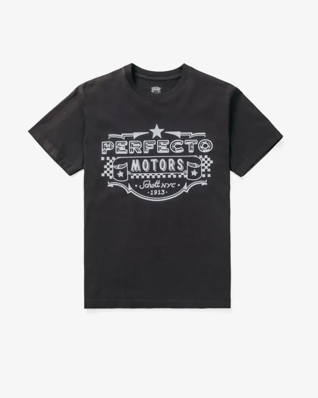 Schott NYC TPER23 t-skjorte vintage tung bomull