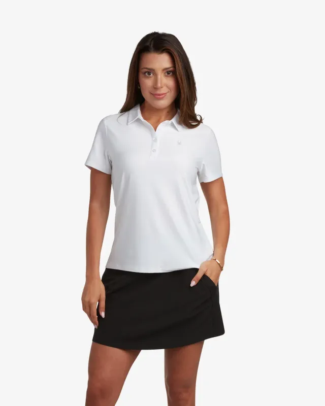 Spyder Weekender poloskjorte dame hvit stretch