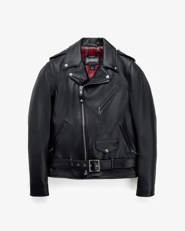 Schott NYC Perfecto 626 skinnjakke svart lett kuskinn