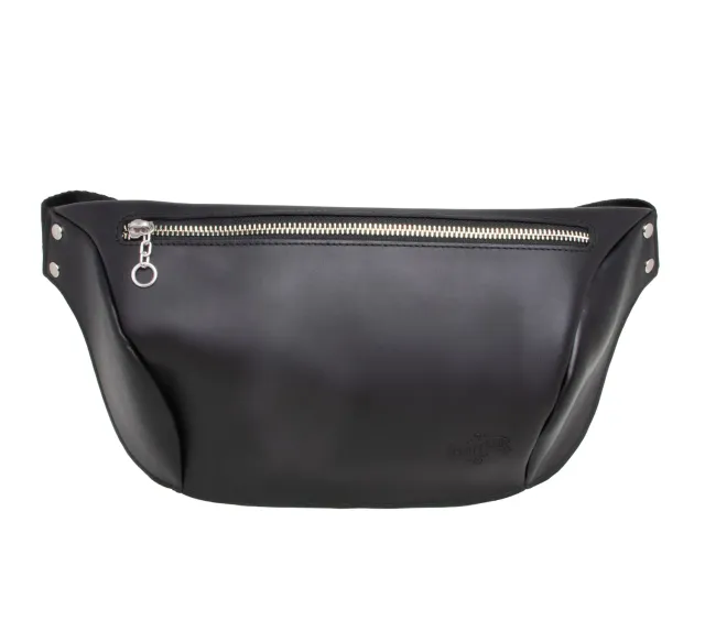 Schott NYC AC2401 skinn midjeveske svart skinn