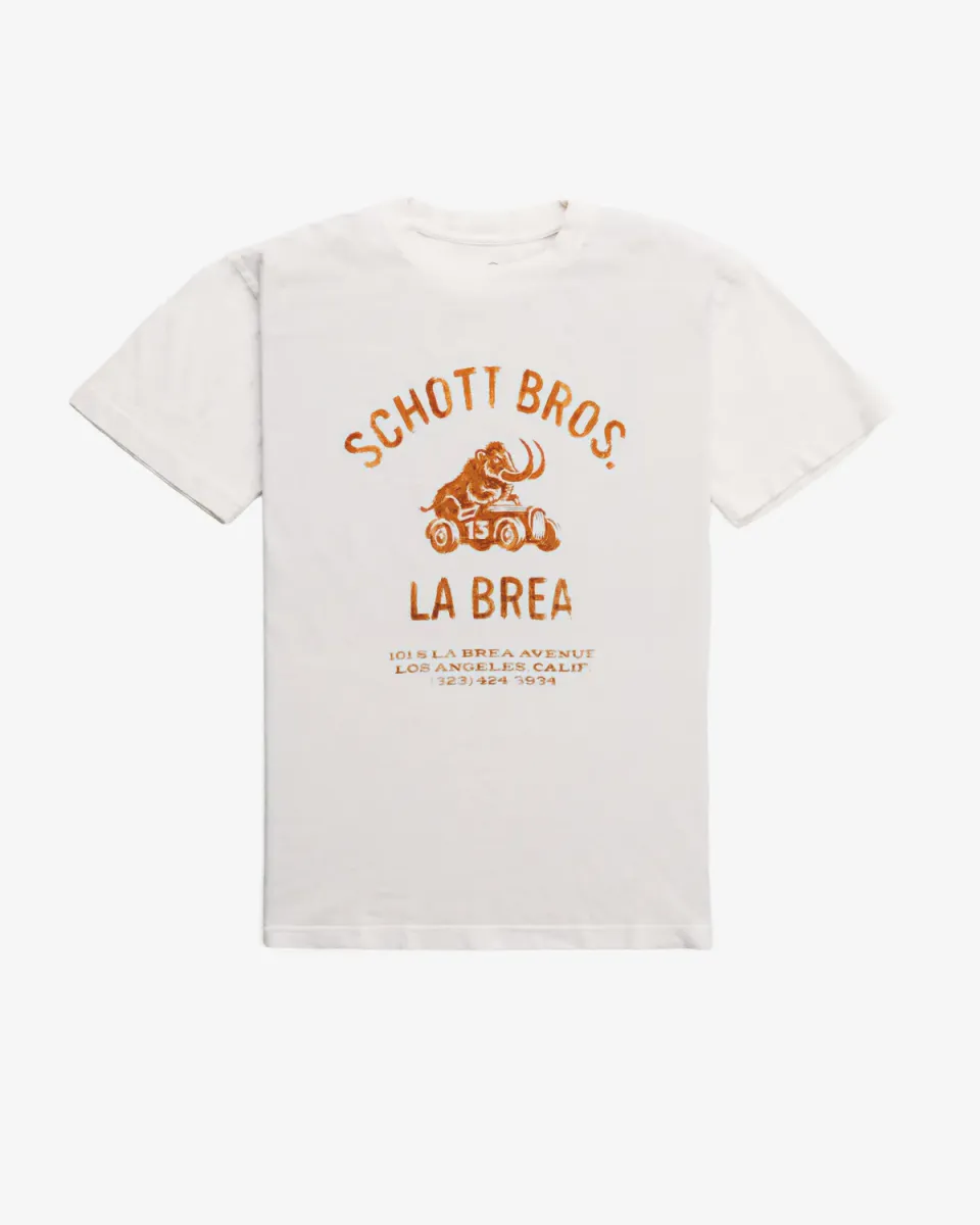 Schott NYC TLA56 t-skjorte off white bomull