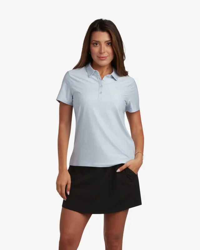 Spyder Weekender polo dame mist blue – stretch