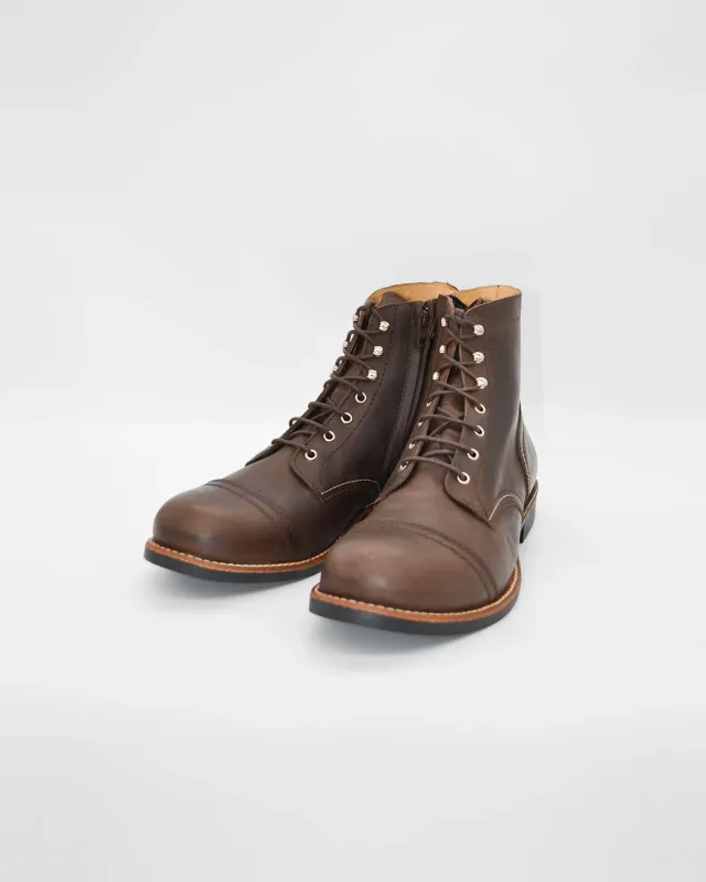 Rokker Moto Ranger Brown motorsykkelstøvler brun skinn