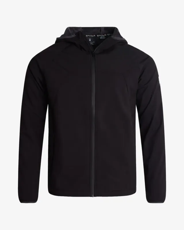 Spyder softshelljakke herre svart vindtett