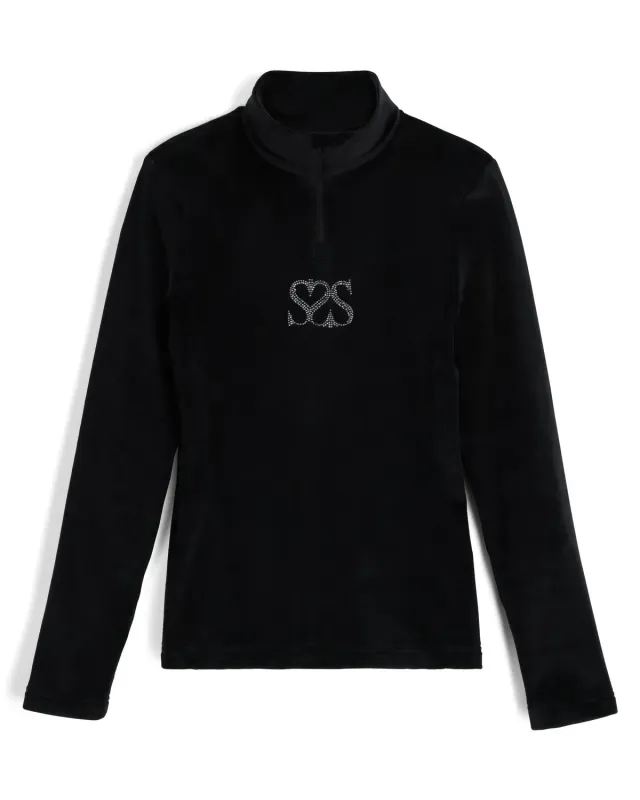 Society Shimmer Bug rullegenser dame svart zip