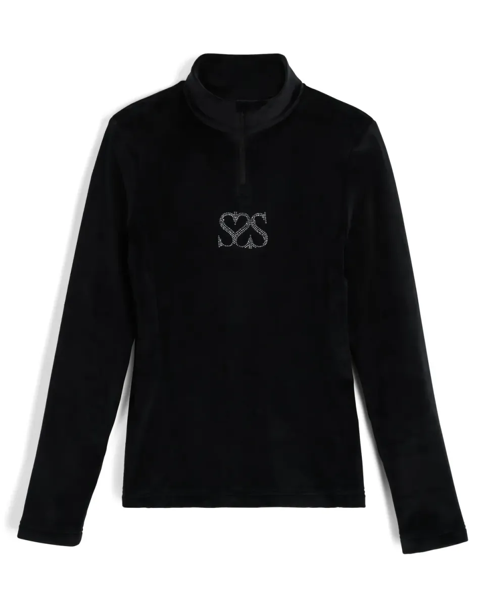 Society Shimmer Bug rullegenser dame svart zip