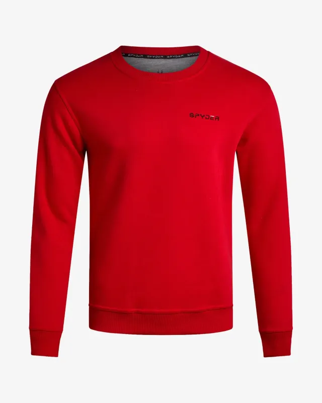 Spyder Fleece Crew genser spyder red børstet