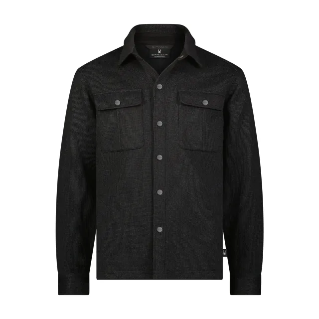 Spyder Sweater Fleece shacket herre svart