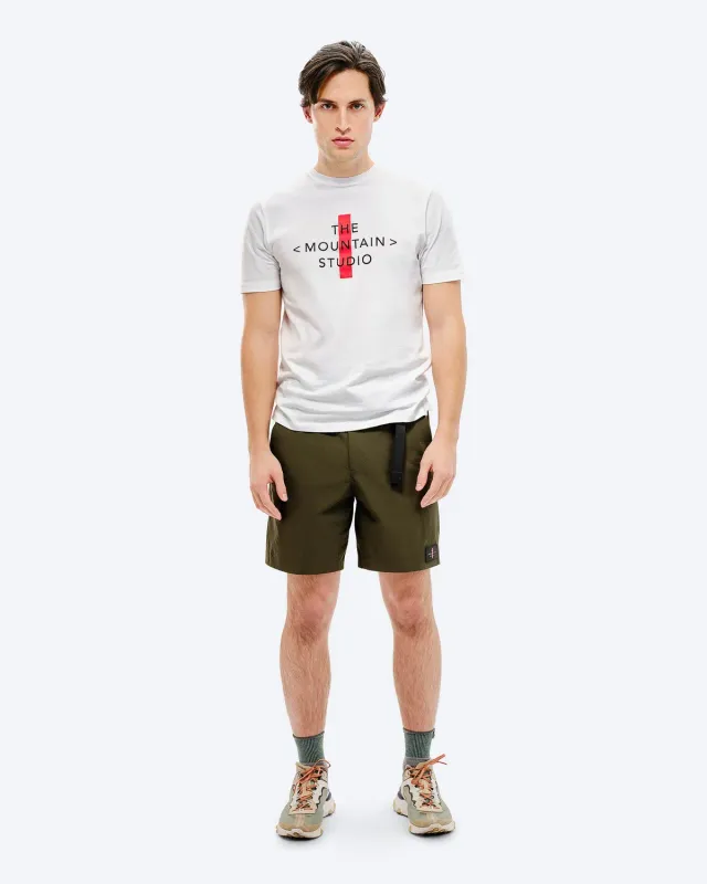 The Mountain Studio L-7 shorts Forest Green ripstop