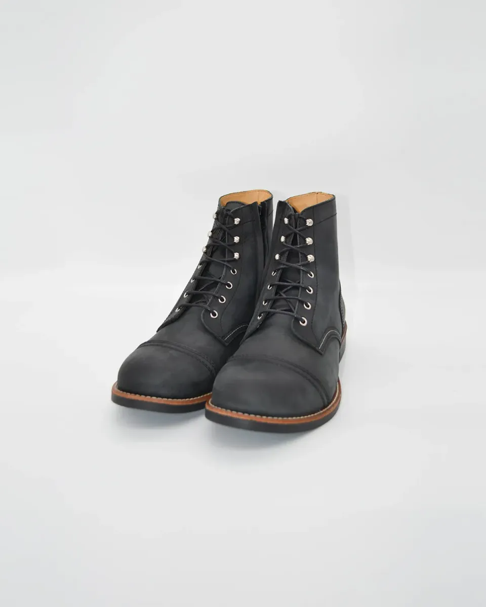 Rokker Moto Ranger Black mc-støvler skinn
