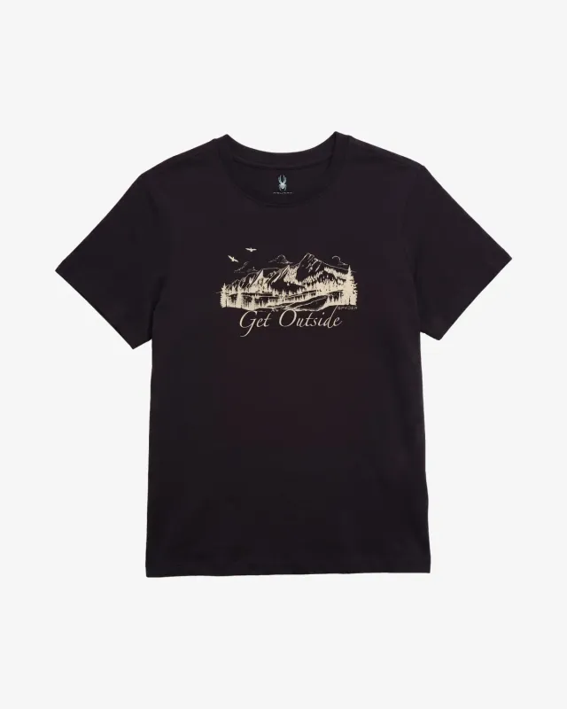 Spyder Short Sleeve Graphic Tee t-skjorte dame bomull