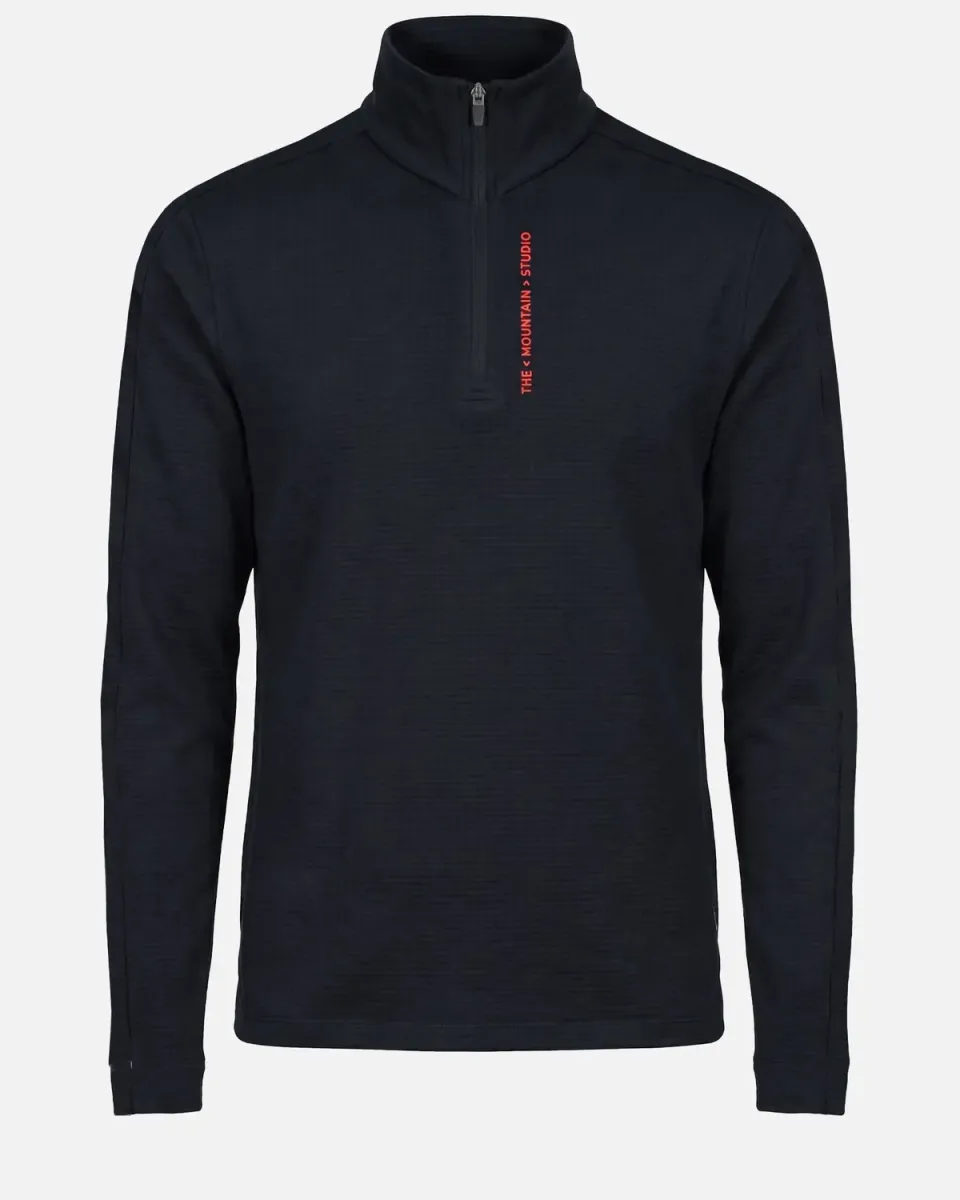 The Mountain Studio M-6 fleece half-zip Black Onyx