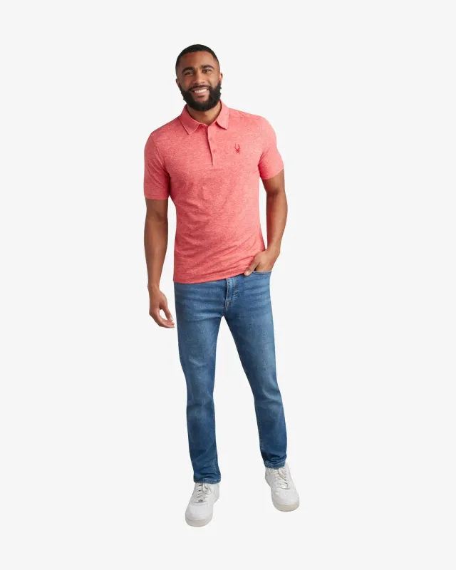 Spyder Jersey polo herre spyder red stretch
