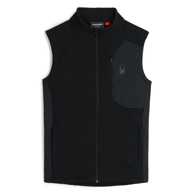 Spyder Bandit vest herre Black fleecefôret