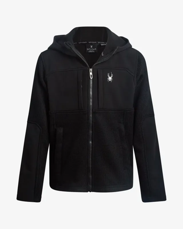 Spyder Sweater fleecejakke gutt Black softshell