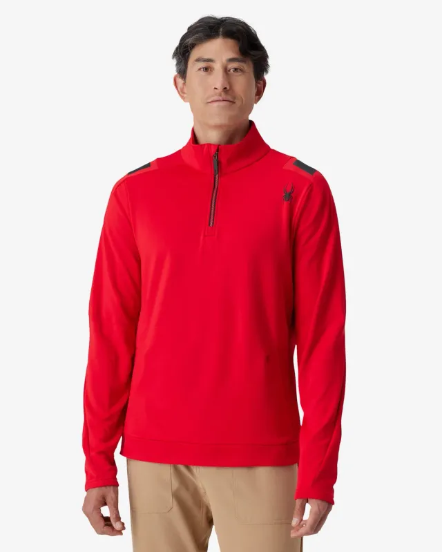 Spyder Speed Fleece herre Spyder Red – quarter zip