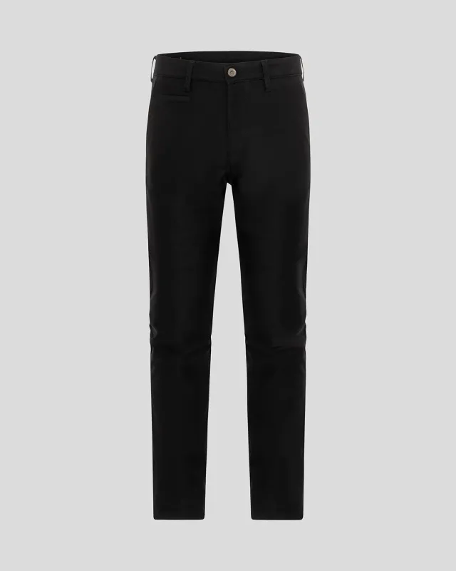 Rokker Chino Black Level AA motorsykkelbukse svart stretch