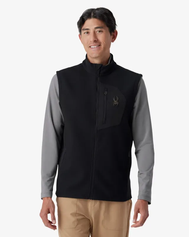Spyder Bandit fleecevest herre indigo melange