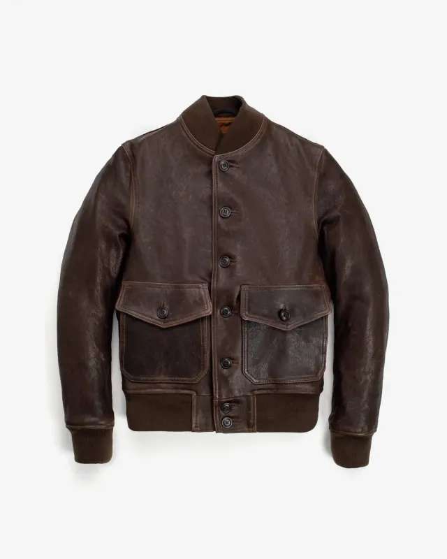 Schott NYC Perfecto P2484 flyjakke lammeskinn blå