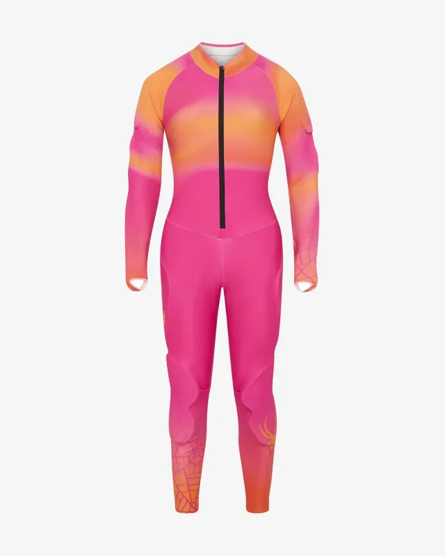 Spyder Nine Ninety rennedress dame Electric Coral vindtett