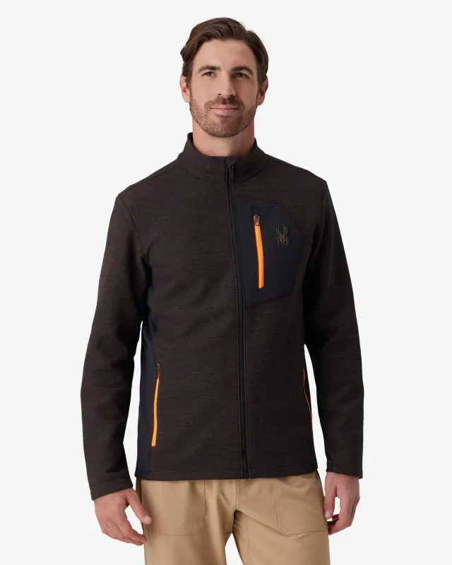 Spyder Bandit fleecejakke mocha melange DWR
