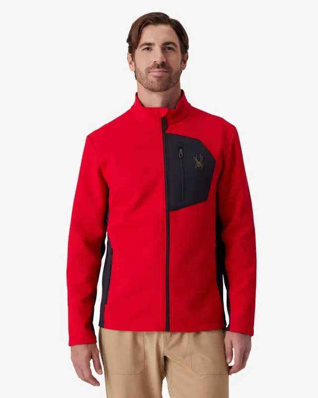 Spyder Bandit fleecejakke herre spyder red DWR