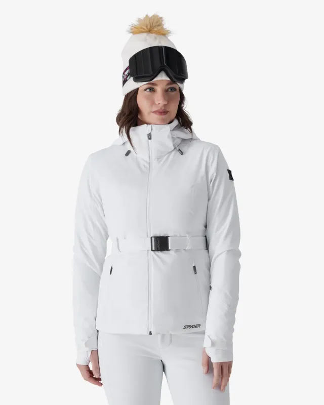 Spyder Latigo 38SD073601 skijakke hvit vanntett