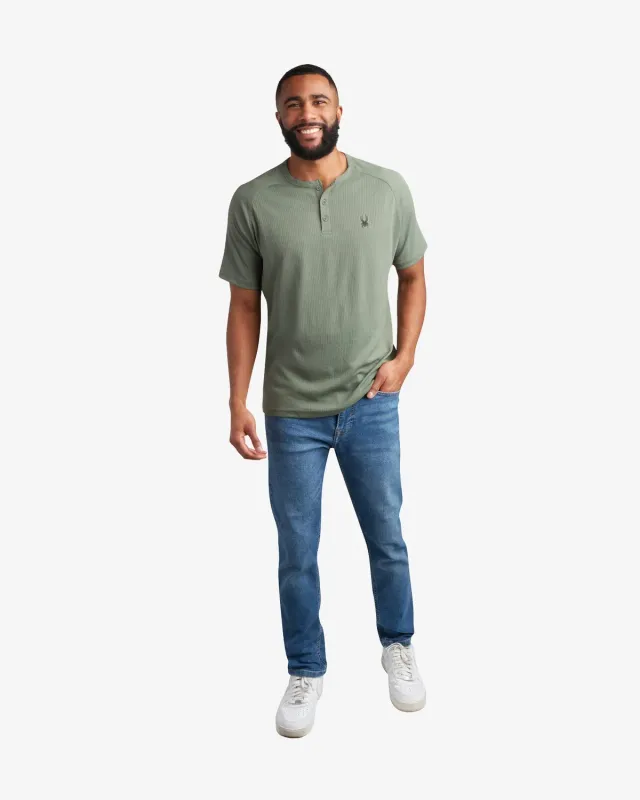 Spyder Henley kortermet skjorte herre spruce green