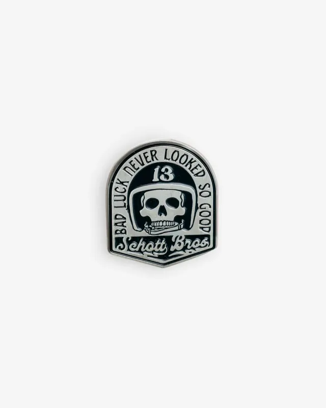 Schott NYC XBLUCK pin sølv samleutgave