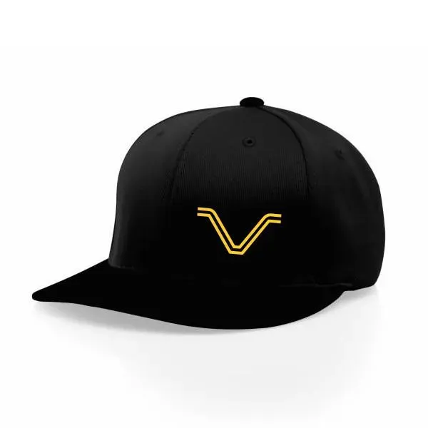 VoltHeat caps svart gul V-logo polyester