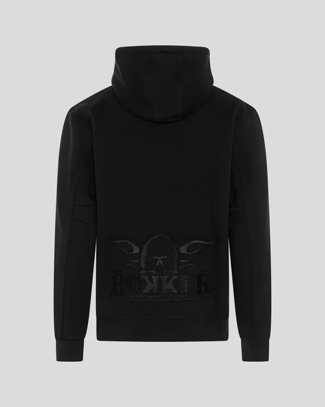Rokker Zip Rokker hettejakke svart bomull 500 g
