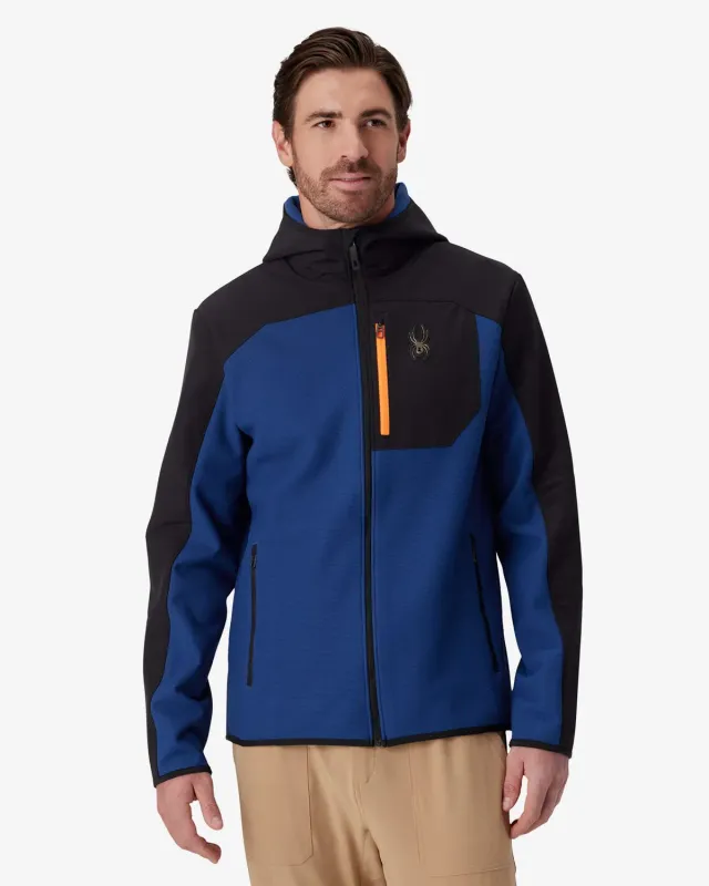 Spyder Web Shellfleece jakke indigo herre hette