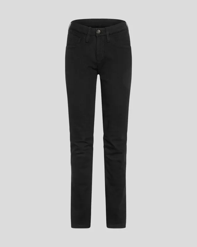 Rokkertech Mid Waist Slim motorsykkeljeans svart