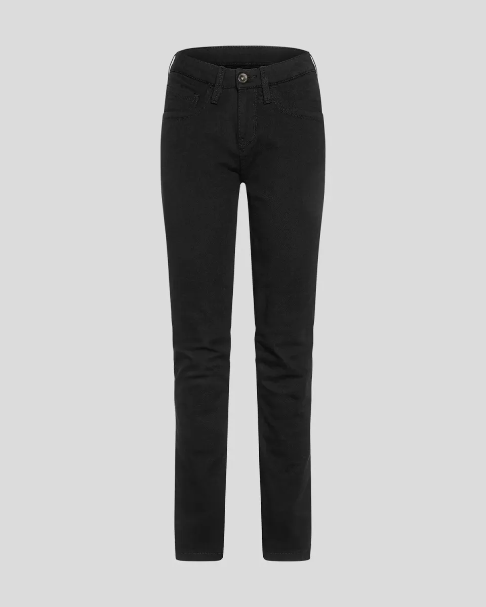 Rokkertech Mid Waist Slim motorsykkeljeans svart