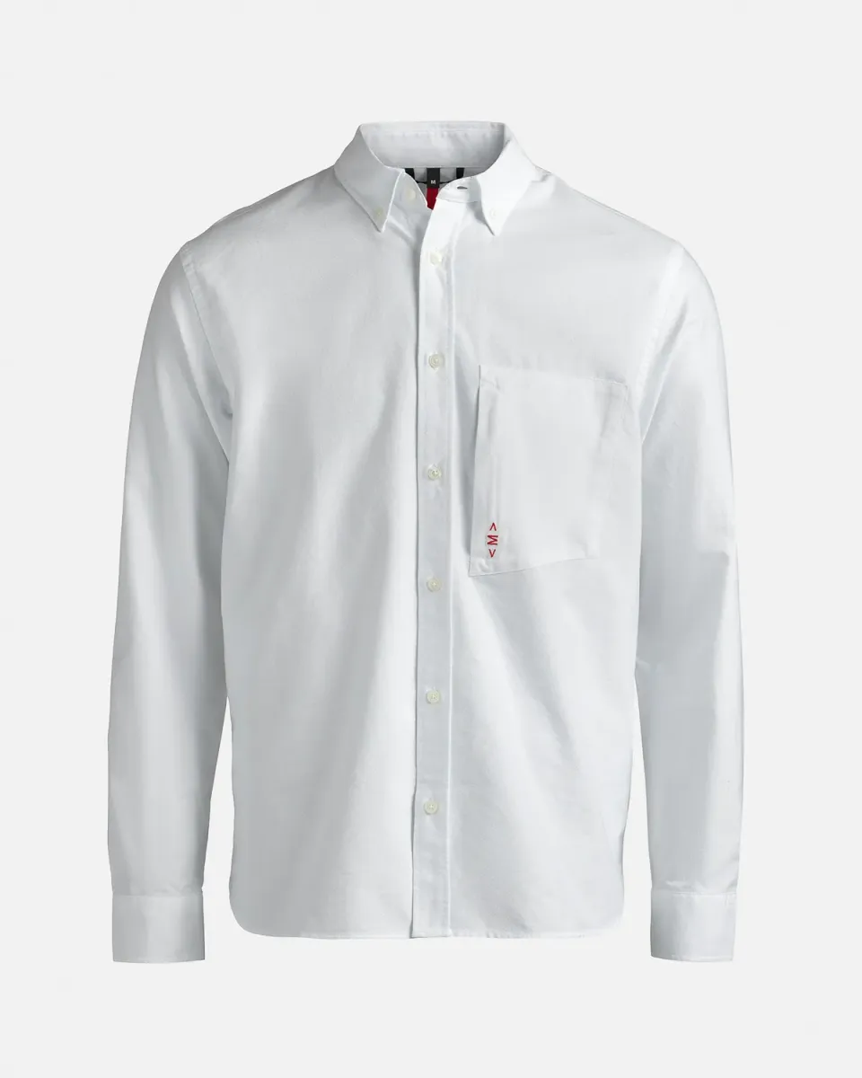The Mountain Studio G-1 oxfordskjorte White bomull