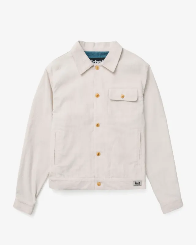 Schott NYC 8501 skjortejakke off white bomull