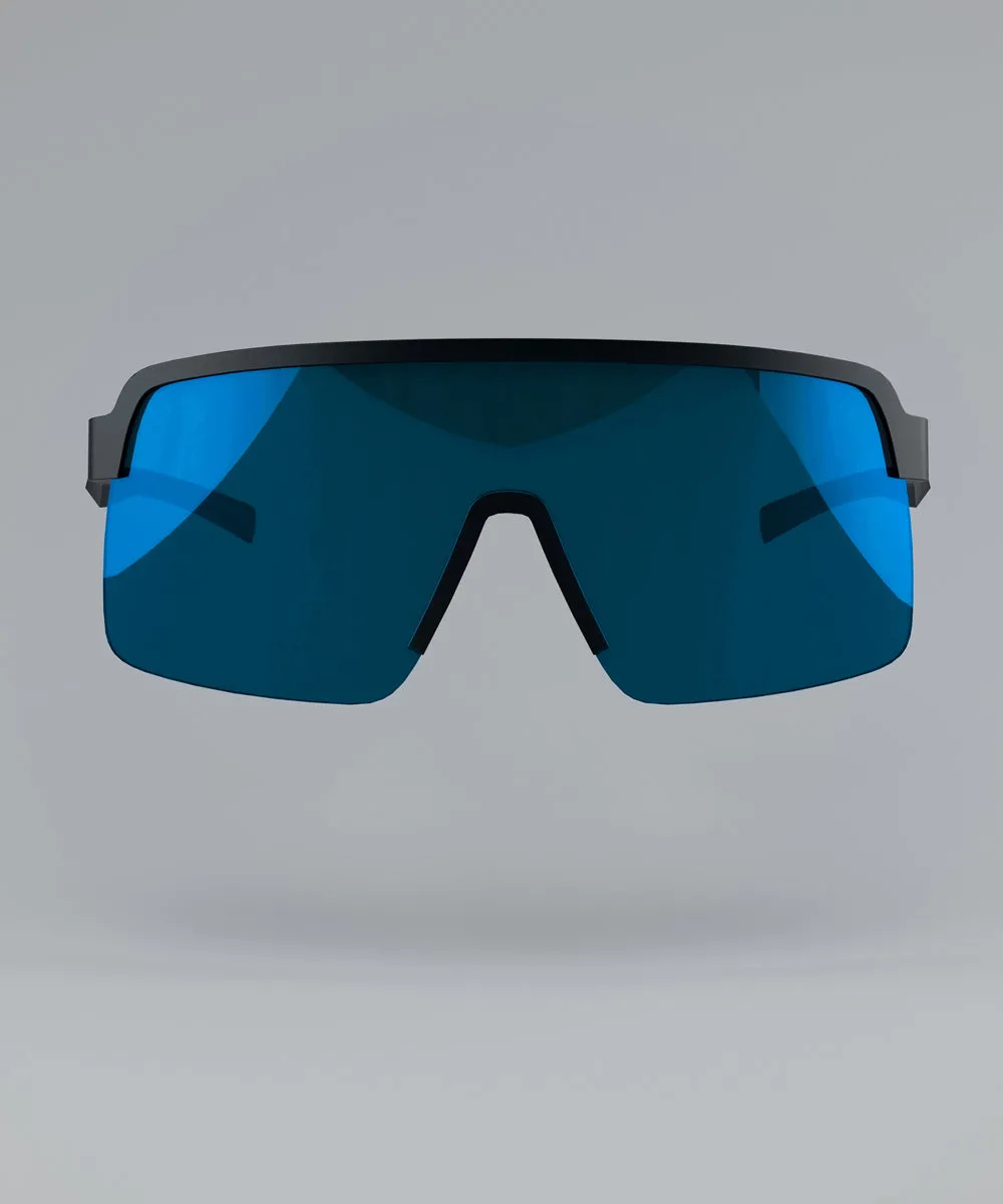 dirtlej specs 03 sykkelbriller blue mirrored kontrastlinse