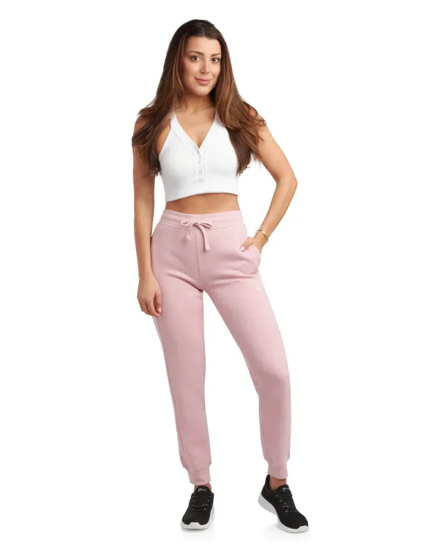 Spyder Cozy Fleece joggebukse perlehvit børstet