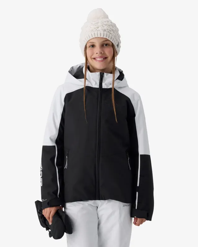 Spyder Conquer jentejakke black vindtett