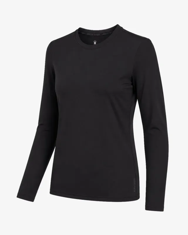 Spyder Sunbeam dame langermet trøye sort – UPF 50