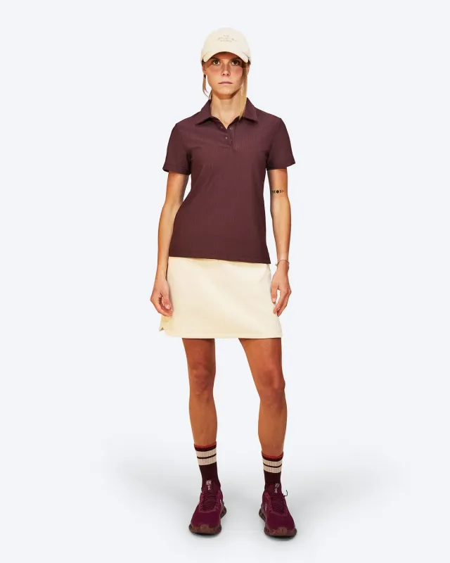 The Mountain Studio Q-13 W poloskjorte Fudge stretch