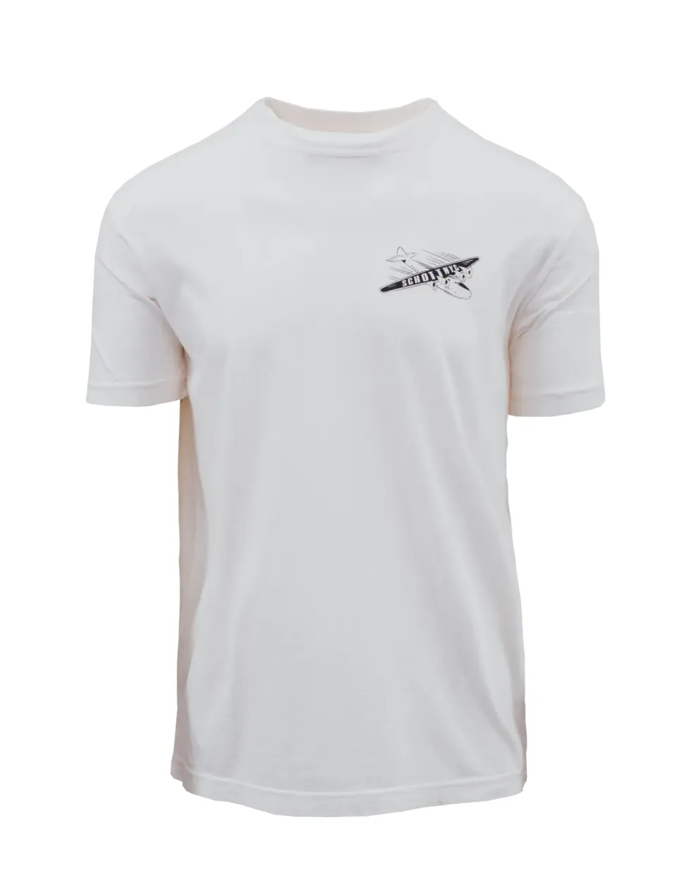 Schott NYC TTWA t-skjorte off white lett