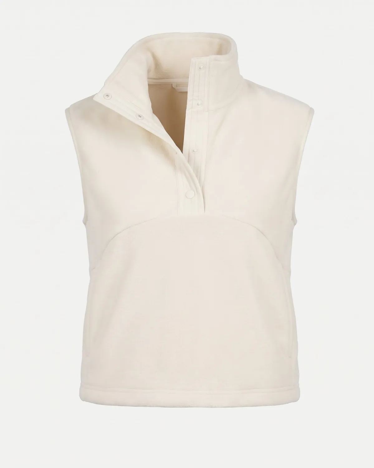 The Mountain Studio V-17 W Microfleece vest Almond Milk varm