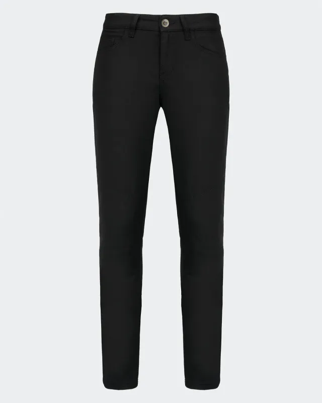 Rokker Sky MC-jeans dame svart AA slim-fit
