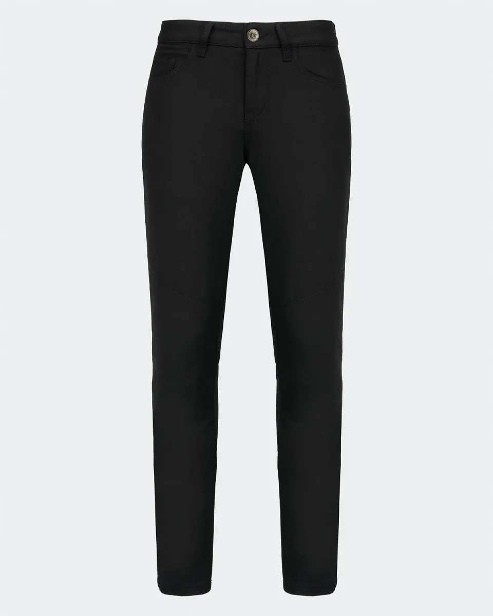 Rokker Sky MC-jeans dame svart AA slim-fit