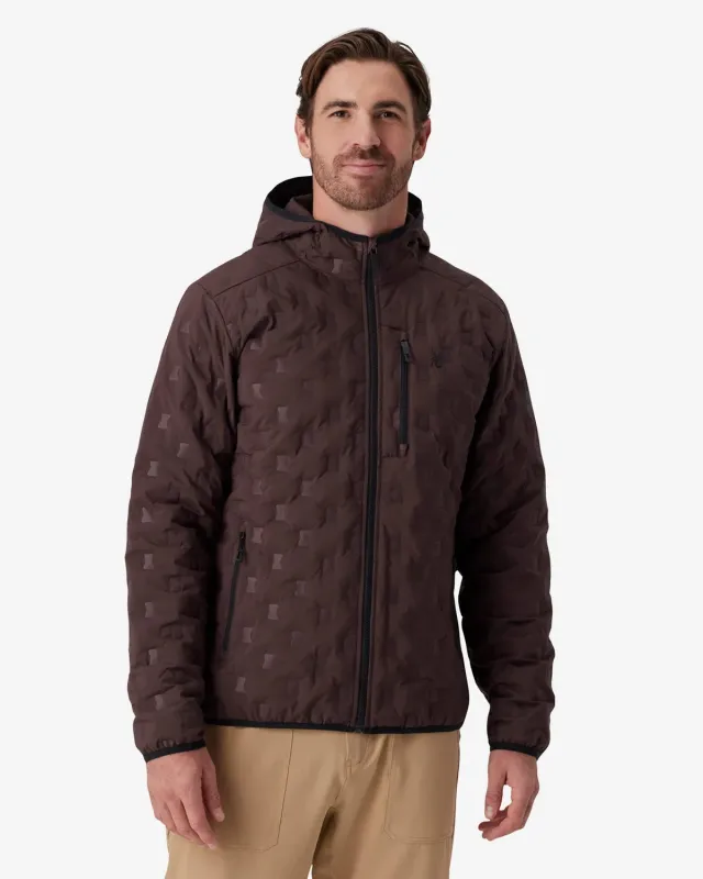 Spyder Zenith dunjakke med hette mocha 700 fill