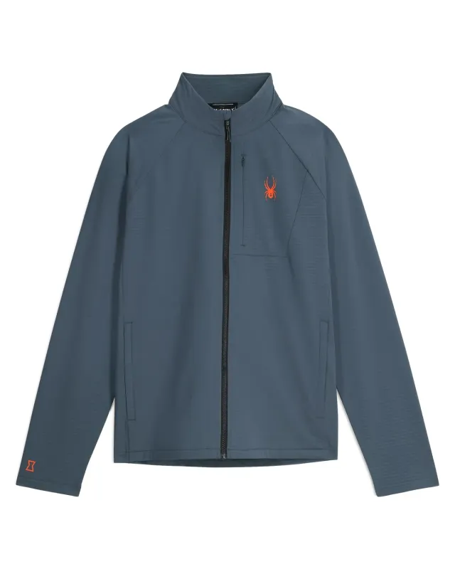 Spyder Gridweb fleecejakke herre slate blue resirkulert