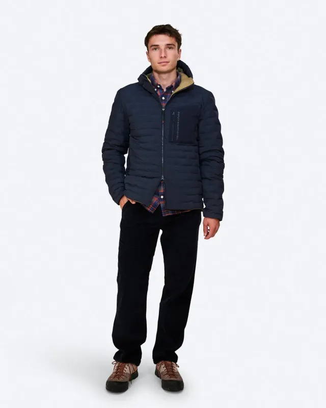 The Mountain Studio D-3 RL dunjakke Sky Captain-Kelp vendbar